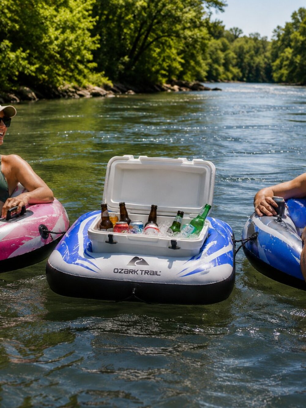 NIB - Ozark Trail - Cooler Float - Blue and White